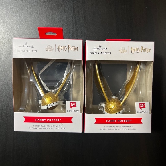 Hallmark Harry Potter Golden Snitch Ornament Bundle NEW - Picture 1 of 4